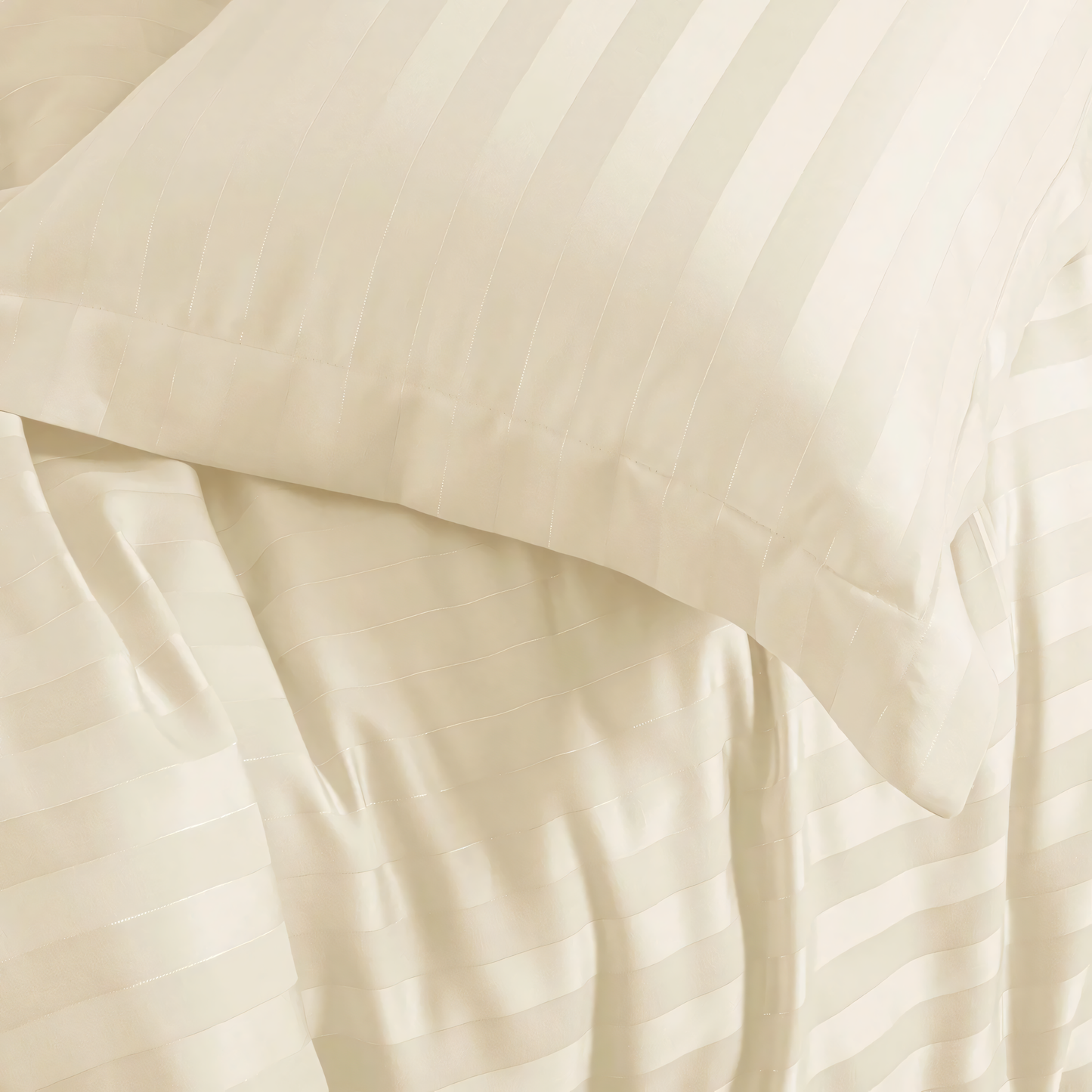 Pearl Stripe Design Bedsheet with Pillow Cover
