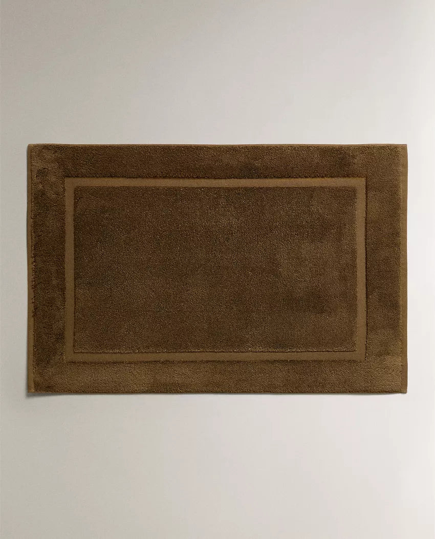 Dark Khaki Non-Slip Soft Bath Mat