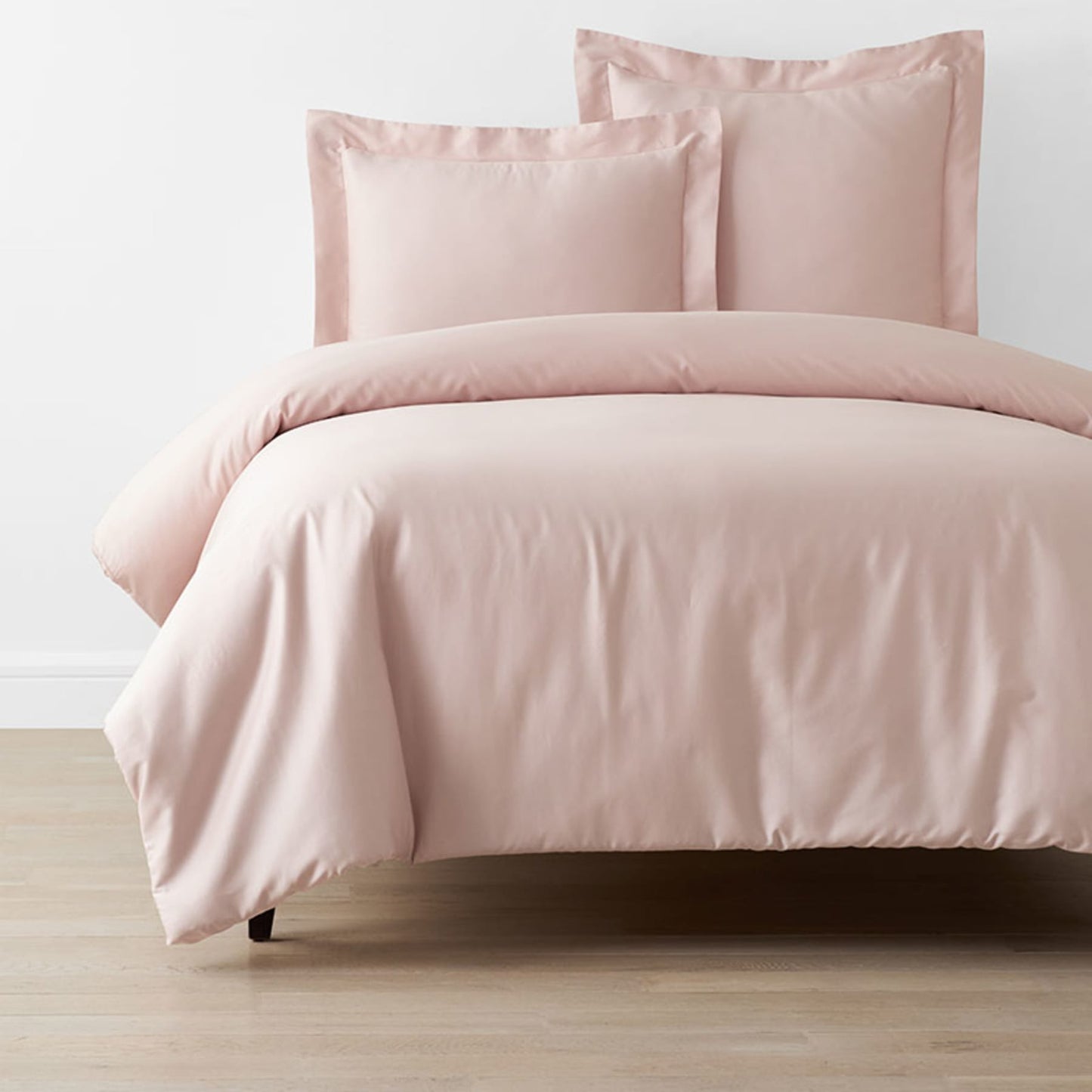 Blush Plain Bedsheet with Pillow Cover