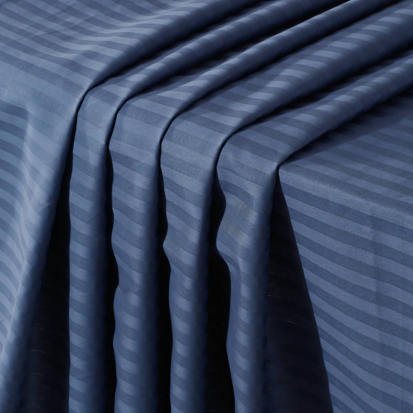 Mediterranean Blue Stripe design Bedsheet with Pillow Cover