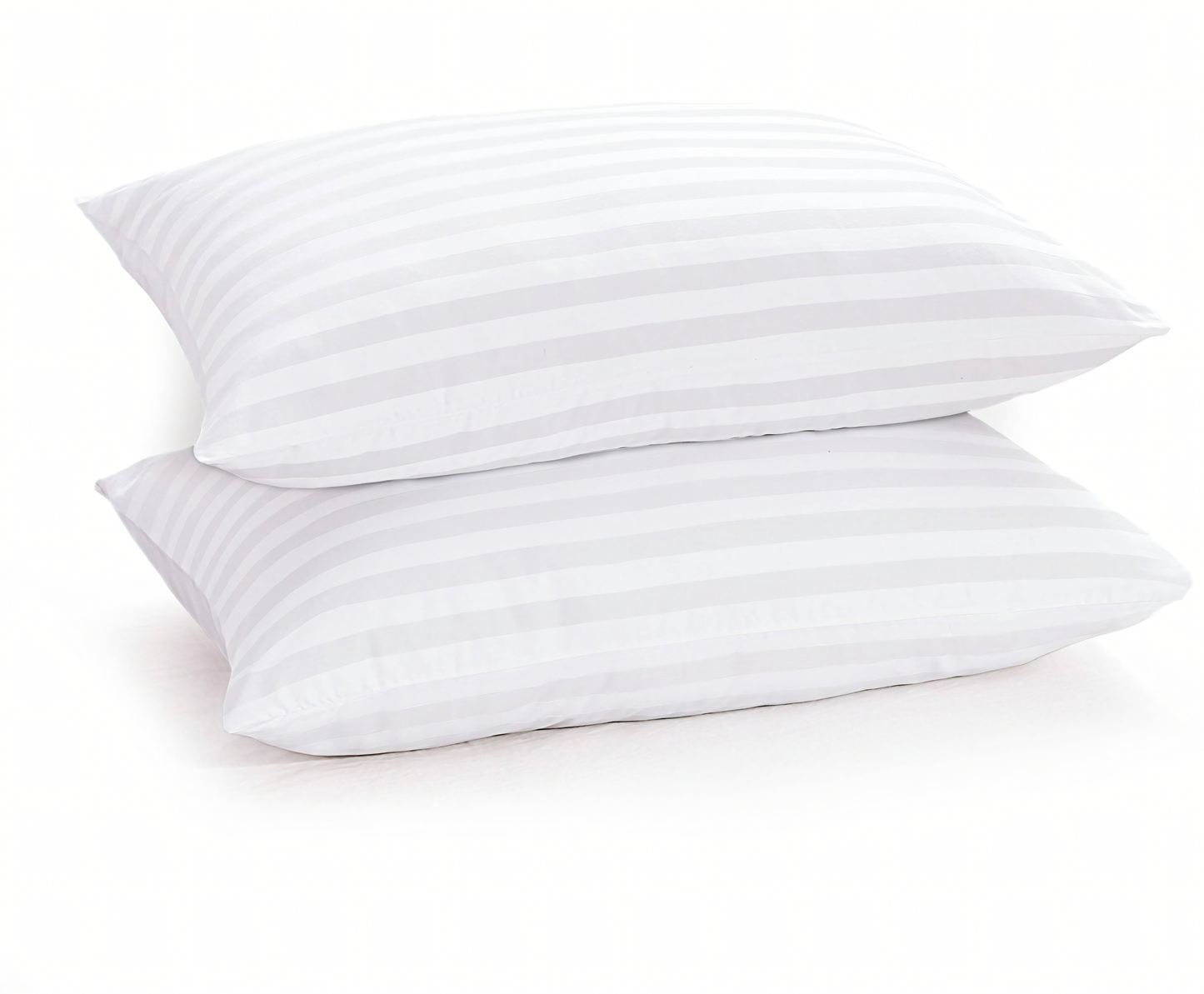 Satin Stripe 400 TC White Bedsheet