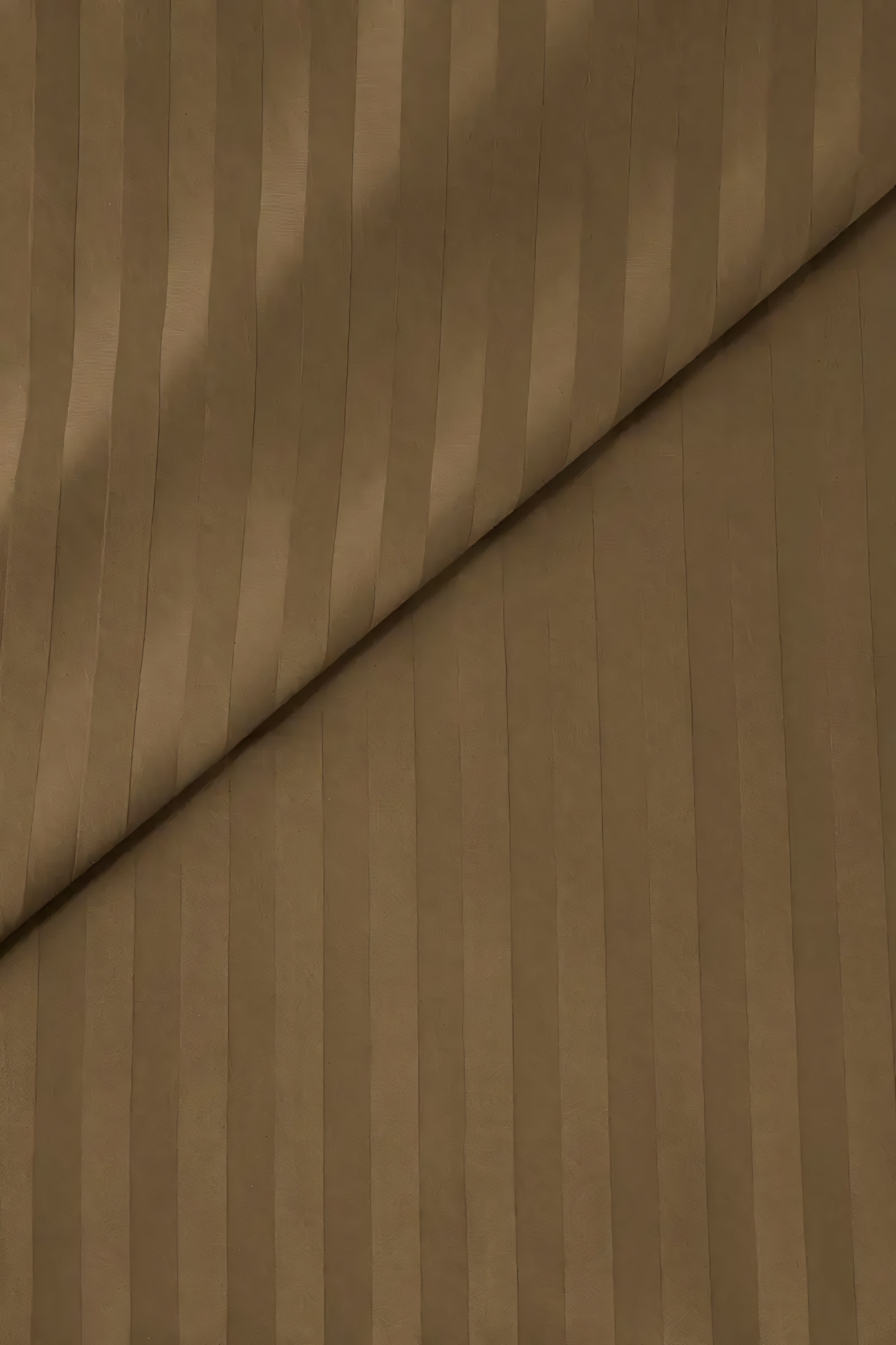 Taupe Stripe Design Bedsheet with Pillow Cover