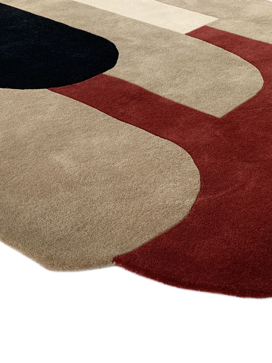 Bauhaus Abstract Geometric Area Rug