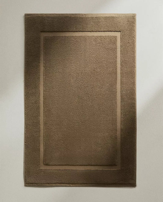 Dark Khaki Non-Slip Soft Bath Mat