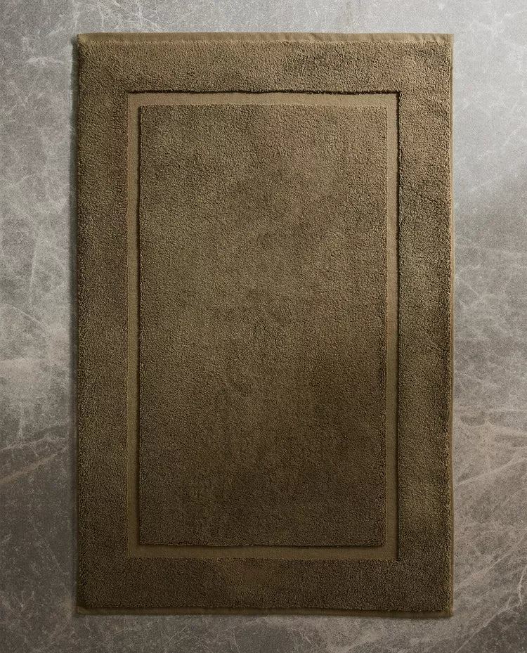 Dark Khaki Non-Slip Soft Bath Mat