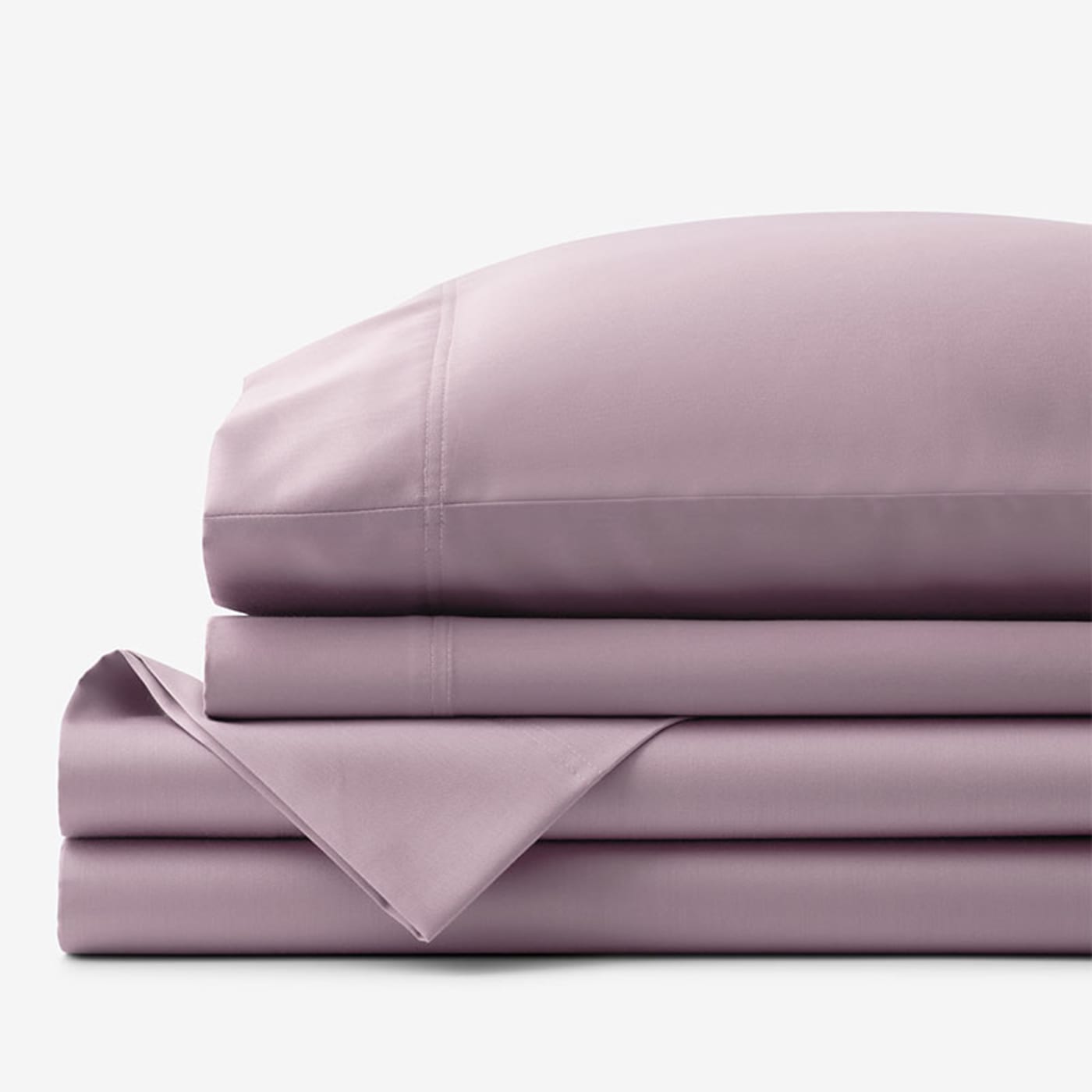 Cameo Rose Plain Bedsheet with Pillow Cover