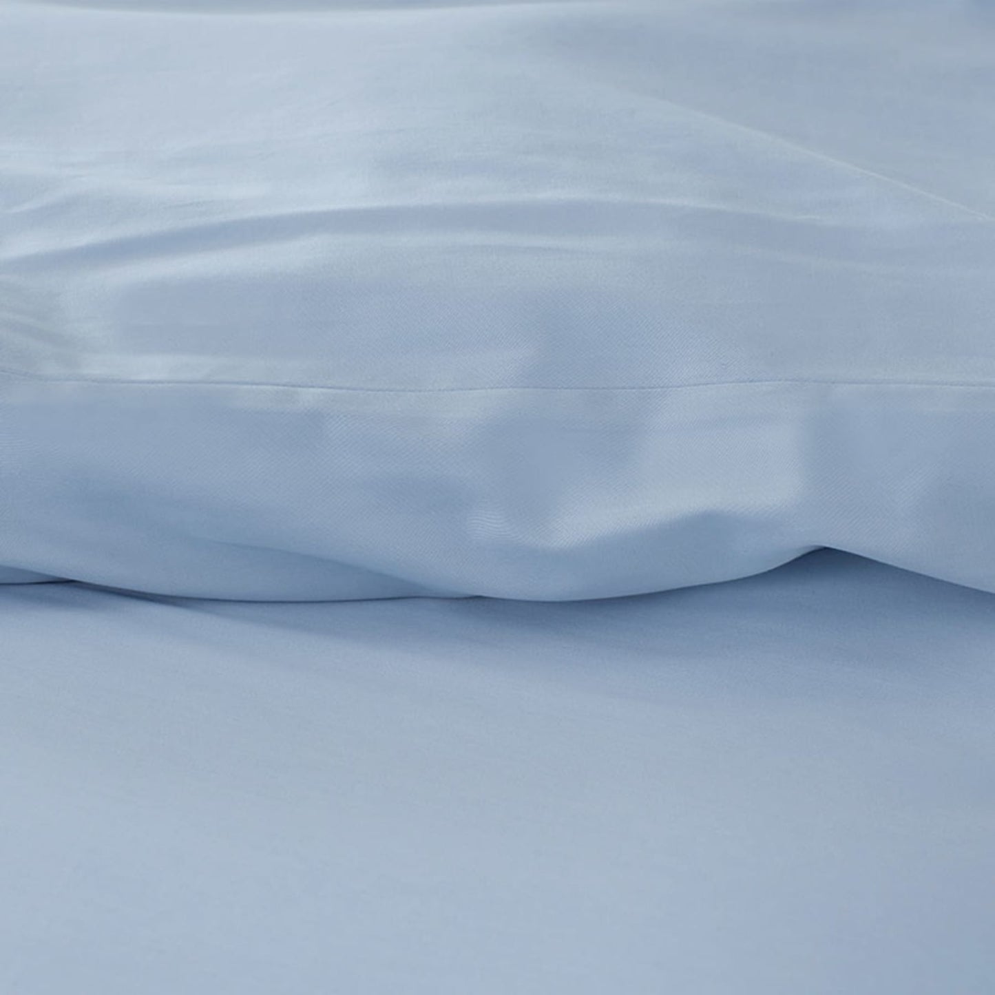 Slate Blue Plain Bedsheet with Pillow Cover