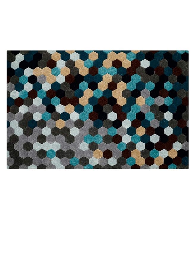 Hexagon Mosaic Area Rug