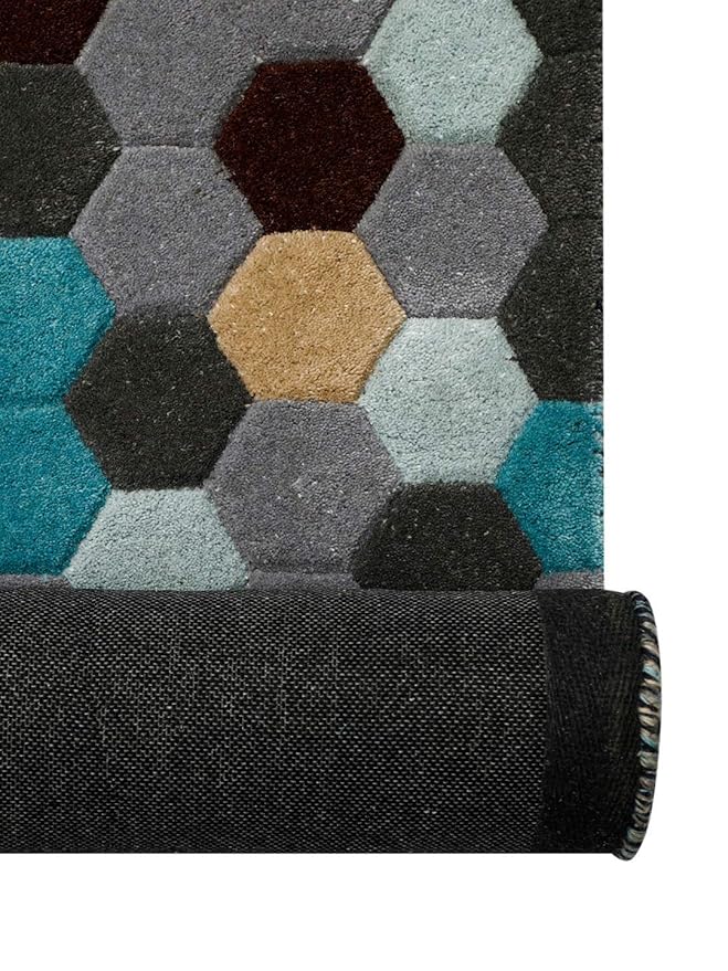 Hexagon Mosaic Area Rug