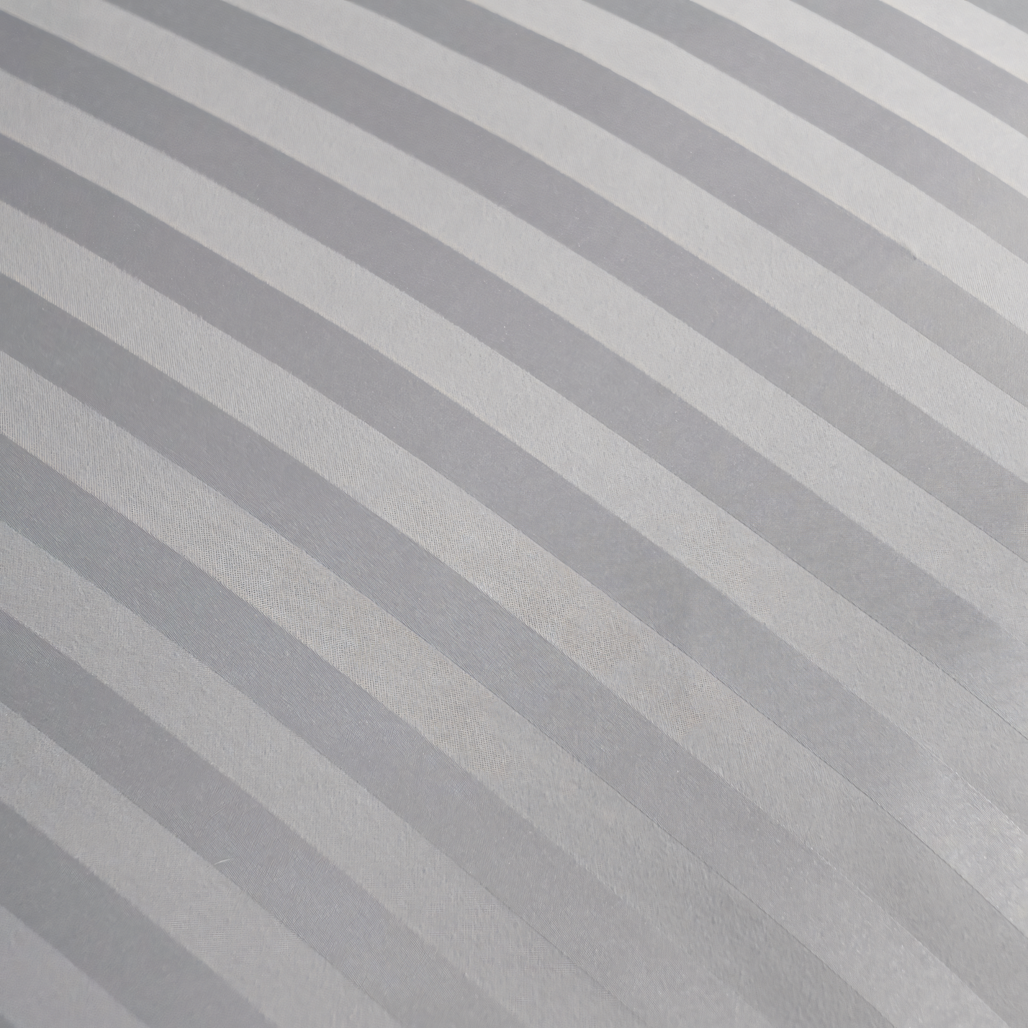 Silver Grey Stripe Design Bedsheet with Pillow Cover